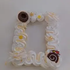 ホイップデコ　黄色　リボン　トレカケース