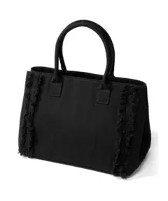 トートバッグ GRL フリンジキャンバスバッグ