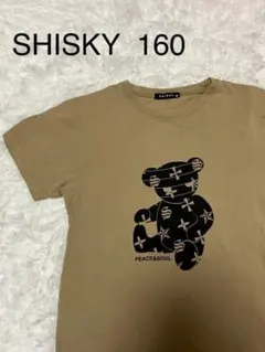 SHISKY クマプリント PEACE&SOUL Tシャツ 160