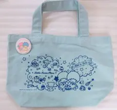 キキララカフェ リトルツインスターズ ミニトート ランチトート 缶バッジ