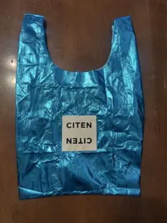 CITEN メタリック エコバッグ ブルー