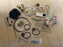 ジャンク品_ヘアアクセサリー　カチューシャ　ヘアゴム まとめ売り