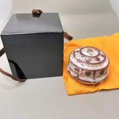 A048志野焼 香合 香道具 茶道具 美濃焼 陶芸 アンティーク 和陶器