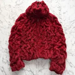 美品✨サルヴァトーレフェラガモ シアリング加工 本毛皮 リアルファージャケットのサムネイル