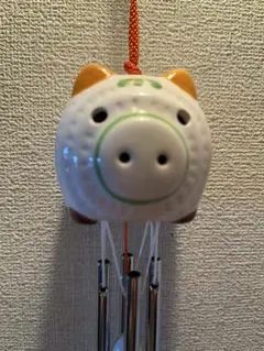 薬師窯　蚊取り線香豚　風鈴　新品
