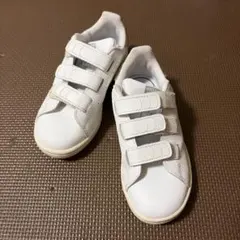 adidas ホワイト スニーカー ベルクロ 17.0センチ