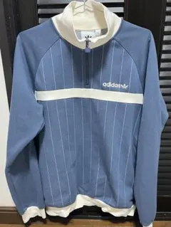 adidas ハーフジップ トレーナー ストライプ