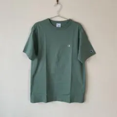 チャンピオン　Tシャツ　コットン100％　メンズＬ　グリーン