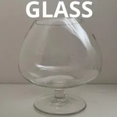 透明ガラス フラワーベース大 昭和レトロ