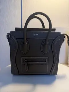 本物保証】CELINE ラゲージ マイクロ ネイビー フィービー - メルカリ