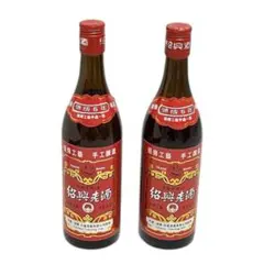 사오싱 술 사오싱 노주 5년 숙성 수공 양조 중국제 600ml 14도 2개 세트
