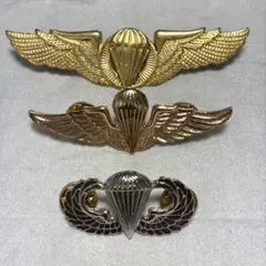 米軍の落下傘兵徽章（Parachutist Badge 空挺徽章 - メルカリ