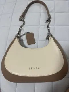 LESAC ショルダーバッグ バイカラー チェーン