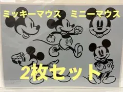 ディズニー　ステンシルシート　ミッキーマウス　ミニーマウス　2枚セット