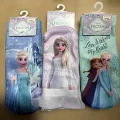 【新品タグ付き】　ディズニー　アナと雪の女王　ソックス　３足