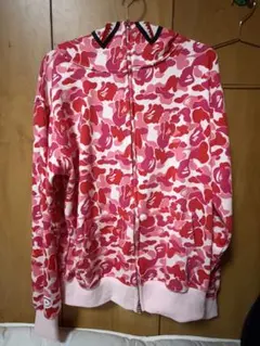 A BATHING APE アベイシングエイプ シャークパーカー ピンク迷彩