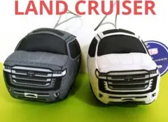 ぽてカ　マスコットぬいぐるみ　ランドクルーザー　グレー/ホワイト