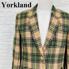 Yorkland テーラードジャケット タータンチェック 金ボタン 277-Aのサムネイル