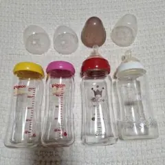 ガラス製哺乳瓶４本セット