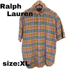 Ralph Lauren チェック柄 半袖シャツ XL