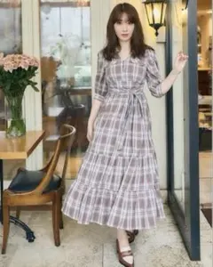 本日限定セール】 Paddington Long Dress S ブルー - メルカリ