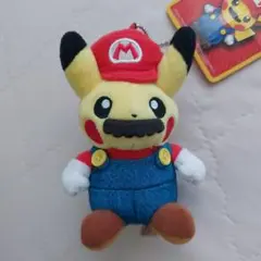 タグ付き新品 マリオピカチュウ ぬいぐるみキーホルダー マスコット マリオピカチュウ ぬいぐるみ キーホルダー - メルカリ