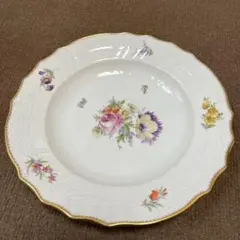 豪華24金ロイヤルコペンハーゲンヘンリエッテ極太金彩21cm 深皿超