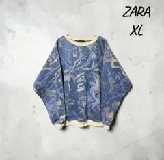 ZARA マーブル柄 スウェット トレーナー XLのサムネイル