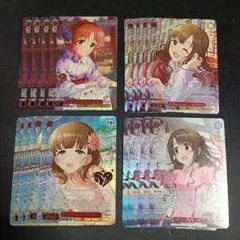 M@P 16枚セット 箔押し入り 赤パーツ アイドルマスター シンデレラガールズ