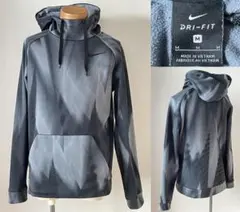 ★美品 ナイキ サーマ プルオーバー 総柄 スウェット裏フリース パーカー M