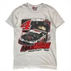 90s-00s NASCAR Tシャツ 半袖 ホワイト 古着 メンズ S
