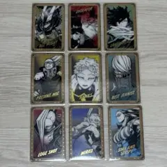 ヒロアカ原画展 箔押しクリアカード プロヒーロー まとめ売り