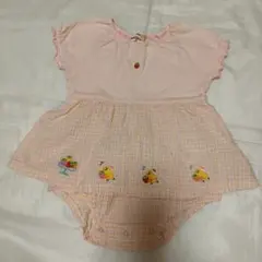 ミキハウス☆ロンパース　ひよこ刺繍　size 80cm