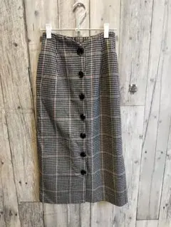 1000円セール　natural couture チェック柄 タイトスカート
