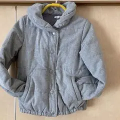 【a.v.v】中綿ウールジャンパー シンプルキッズジャンパー グレー　150