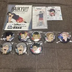 ハイキュー 黒尾鉄朗 アクリルスタンド キーホルダー 缶バッジ 11点