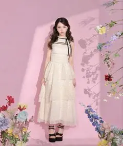 m me eme ラメシフォンリボンスリットワンピース ブラック エムミーエメ m me eme ラメシフォンリボンスリットワンピース ブラック