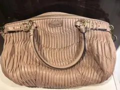 COACH 2way マディソン ギャザー ショルダー ハンドバッグ