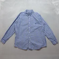 CHAPS RALPH LAUREN 美品 A0911 長袖シャツ XL 青 緑のサムネイル
