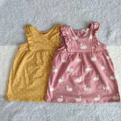 H&M　ワンピース　2枚セット　68cm