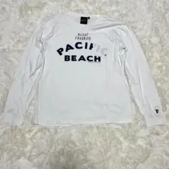 【a0103】ビームス 美品 長袖プリントTシャツ 白 M 着回し 春