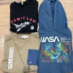 NASAフーディとLOGOS DAYSトレーナーセット