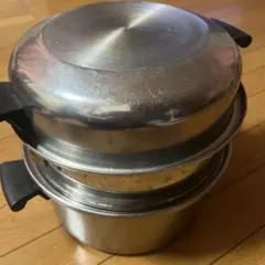 アムウェイ　ステンレス製スタッカブル鍋・蒸し器セット アムウェイ 蒸し器