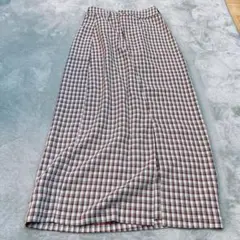 kastane アシンメトリ　チェックスカート