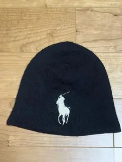 S*］様 Ralph Lauren ニット帽 ビーニー ブラックのサムネイル