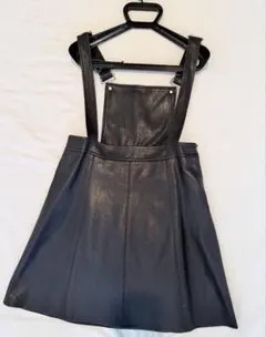 【amr.】レザーミニ丈ワンピース