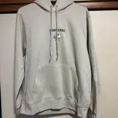 CONVERSE ベージュ フード付きパーカー