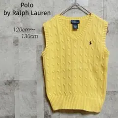 Polo by Ralph Lauren【130cm】ニットベスト イエロー