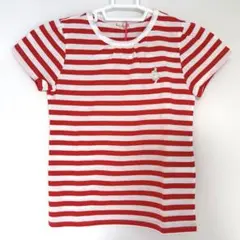 【未使用・タグ付】KP ニットプランナー ボーダーTシャツ 120cm 日本製のサムネイル