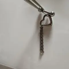 14g 8mmシルバー ハート型 片耳用ピアス